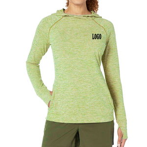 Sudadera con Capucha para Mujer, Manga Larga, Color Sólido, Transpirable, Tejida en Poliéster, con Logotipo Frontal, para Otoño - Product Image 4