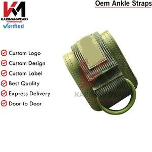 Custom Logo Ankle Strap Gym Cable Attachment Leg Workout Glute Training Strap Supplier - Product Image 2