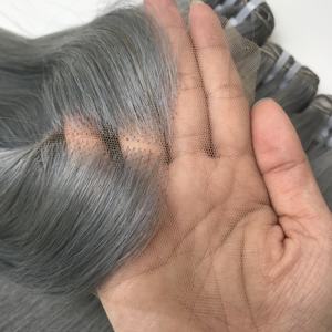 Bon marché, lot de couleur brune super doublement étirée, cheveux humains vierges du fournisseur de cheveux vietnamiens - Product Image 5