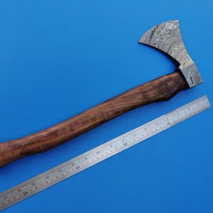 Heavy Duty Carbon Steel Hand <b>Axe</b> Hatchet with Ergonomic Wooden Handle Outdoor Camping Tool for <b>Wood</b> Cutting Bushcraft and Hiking - Product Image 3