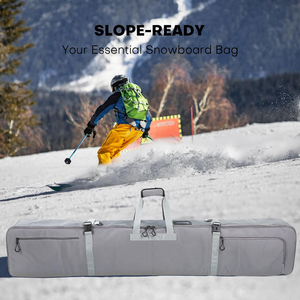 Sac de ski léger avec plusieurs compartiments et conception facile à transporter, sac de snowboard avec fermetures éclair robustes - Product Image 6