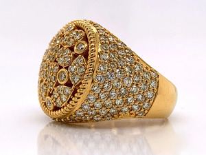 Anillo de compromiso o boda de moissanita con incrustaciones de diamantes, estilo hip hop, para hombre, de plata de ley 925, joyería de lujo, regalos - Product Image 3