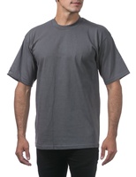 Kaos Pria Kasual Rajut Polos 100% Katun Bernapas Anti-Pilling Lengan Pendek dengan Pola 150g