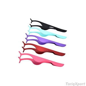 Pinzas Profesionales de Punta Ancha para Pestañas, Aplicador de Precisión de Acero Inoxidable, Pinzas para Cejas, Extensiones de Pestañas con Puntas de Fibra para Salón - Product Image 5