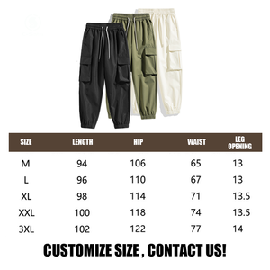 Pantalon cargo vintage pour homme, mi-lourd, coloré, multi-poches, tactique, pour le travail, la randonnée, les voyages, décontracté, durable, ample - Product Image 5