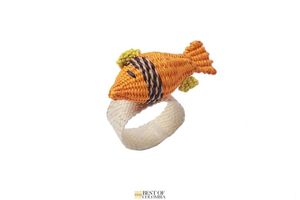 Exquisito Anillo para Servilletas de Ratán con Forma de Pez, Hecho a Mano, Sostenible, Lujoso y Elegante, Juego de Accesorios para Mesa - Product Image 4