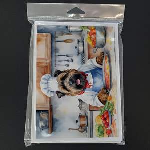 Bouvier Des Flandres the Chef Tarjetas de felicitación Paquete de 8 Whimsical A7 Tamaño 5x7 Tarjetas de notas en blanco con sobres - Product Image 3