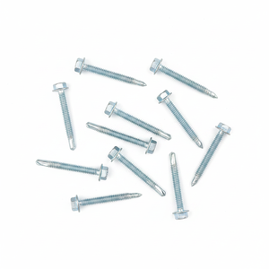 C1022A Carbon Steel Hex Washer Head <b>Screws</b> - Class 8 Standard Thread Metric Inch Self-Drilling Fasteners - Product Image 1