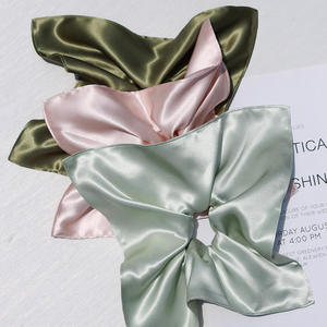 Newly Designed New Style <b>Silk</b> <b>Scarf</b> Scrunchies Low Minimum Order Quantity, High-quality Customized logo - Product Image 1