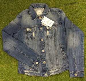 Veste en jean personnalisée pour homme, coupe ajustée décontractée, effet délavé et vieilli, design à patchs, col rabattu, manches classiques, streetwear printemps - Product Image 5