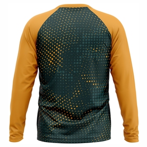Men's Long Sleeve Quick Dry Gym T-Shirt Custom Logo Fitness Sports Training Wear Breathable <b>Raglan</b> Athletic Workout <b>Top</b> Tee - Product Image 2