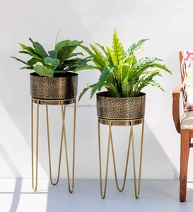 Soporte Metálico para Macetas de Interior, Diseño Alto, Soporte para Macetas con Diseño Digital/Offset, Color Personalizado, Recubrimiento de Níquel Negro - Product Image 6