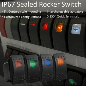 High quality brands Vibration-Resistant LED Rocker <b>Switch</b> For Agricultural Machinery Controls - Product Image 2