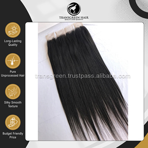 El Más Vendido, Calidad Superlativa, Cabello Virgen Crudo Sin Procesar, 22 Pulgadas, Color # Extensiones de Cabello Humano 1B Cambodian 2x6 Closure - Product Image 5