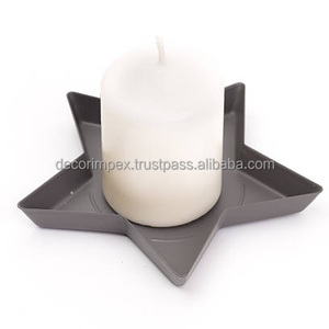 Nouveau et tendance étoile nouveau Look Design Unique fait à la main écologique fer photophore bougeoir Table chandeliers décoratifs - Product Image 1