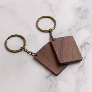 Porte-clés vierge en bois de Koa massif, cadeau d'anniversaire, gravable, cadeau promotionnel - Product Image 3