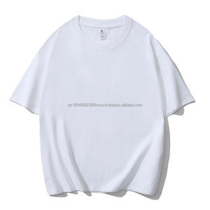 Camisetas de Diseño Personalizado para Hombre, Camiseta Lisa, Ropa Urbana, Camiseta de Algodón Grueso de Gran Tamaño para Hombre - Product Image 2