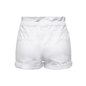 Novedad 2026: Shorts de mezclilla casuales rectos para mujer, transpirables, de secado rápido, de cintura media, con botones, color blanco, para verano. - Product Image 4