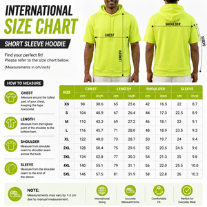 Sweat à capuche pour homme jaune fluo brodé et imprimé sur mesure, coupe droite, tricoté, décontracté, sportswear, automne, couleur unie, doublé - Product Image 6