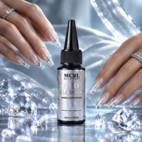 Vernis à ongles finition brillante effet diamant pour usage professionnel – Gel UV/LED transparent sans résidu – Fournisseur en gros