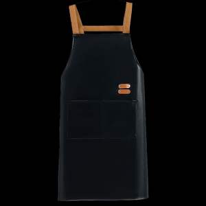 Delantal de Cocina Unisex de Cuero Resistente, Tejido, Impermeable, Personalizable, sin Mangas, Modelo Largo para Limpieza - Product Image 2