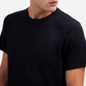 T-shirts pour hommes en coton tricoté, col rond, manches courtes, coupe ample, 230g, anti-boulochage, motif sérigraphié, vente en gros - Product Image 4