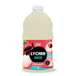 2L น้ำลิ้นจี่สูตรของคุณ น้ำผลไม้ NFC ผู้ส่งออกจากเวียดนาม ราคาดี ผู้ผลิตเครื่องดื่ม OEM จากเวียดนาม - Product Image 1