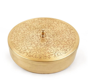 Traditional Brass Spice <b>Box</b> Best Price Premium Quality Brass Spice <b>Box</b> For Wedding Gifts Used Wholesale Price - Product Image 1