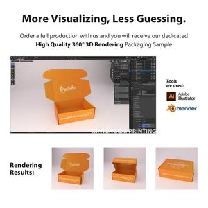 Boxit.pk Cute Cat Design Custom Embossed Recyclable Mailer Paper <b>Box</b> Airplane Style <b>Folder</b> Packaging for Pet Products - Product Image 5