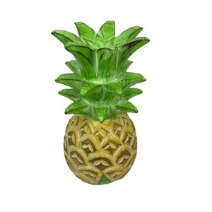 Sculpture d'ananas en bois d'acacia sculpté à la main, décoration en bois flotté, vente en gros - Product Image 4