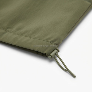 Ensemble de survêtement coupe-vent pour homme, vêtements de sport personnalisés OEM en nylon, veste légère à fermeture éclair, pantalon de jogging, entraînement, course à pied, décontracté - Product Image 4
