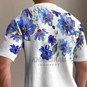 Camiseta de Hombre de Nuevo Estilo, Transpirable y Ecológica, de Poliéster/Algodón, Precio de Mayoreo, Diseño de Logotipo Personalizado - Product Image 6