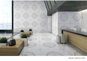 Carreaux de sol en porcelaine émaillée polie de luxe 600x1200mm |   Carreaux grand format 24x48 pour espaces contemporains - Product Image 5