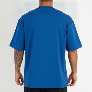 Nouveauté T-shirts décontractés pour hommes en jersey 100% coton avec logo imprimé, finition lavée, manches régulières, col rond, coupe ample, respirants - Product Image 6