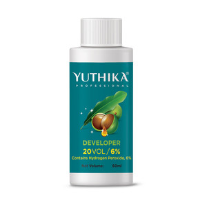Yuthika Professional 6% 20 Vol Salon-Grade Hair Color Developer (60ml) Resultados suaves y vibrantes 20 Vol Hair Dye Developer - Product Image 1