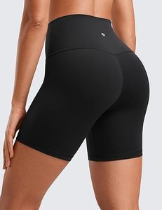 Shorts de sport noirs taille haute pour femme, en tricot extensible, respirants, coupe ajustée, pour entraînement et yoga - Product Image 3