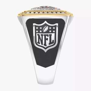 Anillo de Campeonato de la NFL de los Chicago Bears, Chapado en Oro de 18K, con Incrustaciones de Diamantes, Diseño de Escudo de Lujo para Hombre - Product Image 2