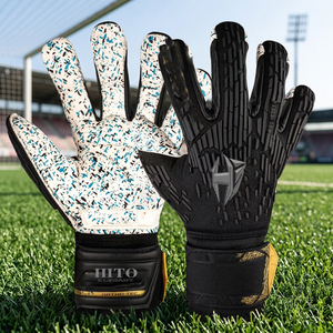 Gants de gardien de but en tricot de qualité supérieure personnalisables par les fabricants, avec paume super adhérente et injectée de caoutchouc - Product Image 4