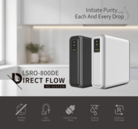 Système de filtration d'eau RO sous évier à flux direct 3 étapes 800 GPD en plastique avec robinet intelligent et surveillance TDS