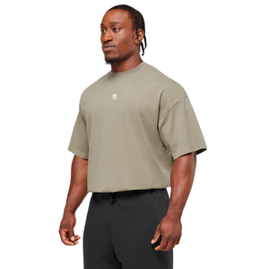 Camiseta Deportiva Extra Grande para Hombre, Transpirable, de Alto Rendimiento, para Entrenamiento Atlético, Ajuste Holgado, Color Lino Marrón - Product Image 3