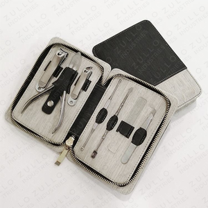 High Quality Stainless Steel Nail Care Set Custom Color Manicure <b>Pedicure</b> <b>Tools</b> with Travel Case Wholesale OEM - Product Image 4