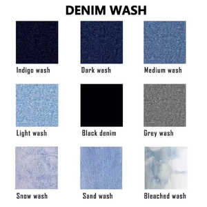 Jeans de alta calidad hechos a medida, estilo urbano, deslavados al sol, con lavado ácido, holgados, de color azul claro, desgastados, estilo baggy para hombre. - Product Image 6