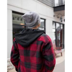 Bonnet à revers Theta-Stitch Koala gris, conçu et fabriqué aux États-Unis (brevet en instance), accessoire de sport d'hiver - Product Image 5