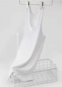 Ultra Lightweight Breathable cotton material Exercise <b>Singlet</b> Swaet Wicking with Side for <b>Running</b> and Gym Wear Tank - Product Image 4