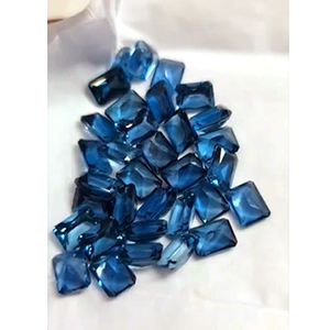 33 piezas de Topacio Azul de Londres Natural, 8x6mm, corte Baguette, 62 ct, lote Iroc Sales, piedras preciosas sueltas de buena calidad, US$186 por todo. - Product Image 1