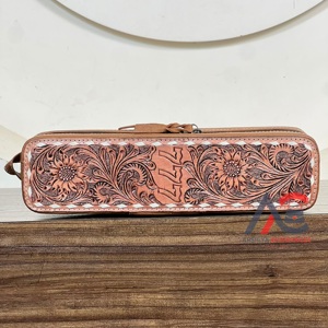 Superbe Étui de Luxe en Cuir Véritable Façonné à la Main pour Fer à Boucler, Résistant à la Chaleur, Portable, pour Lisseur et Coiffure – Édition Spéciale Septembre - Product Image 1