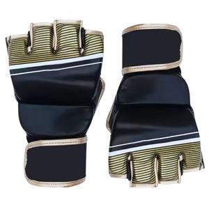 Gants de MMA en cuir personnalisés professionnels pour l'entraînement de Muay Thai, qualité supérieure, évacuation de l'humidité, couleurs et logo personnalisés - Product Image 4