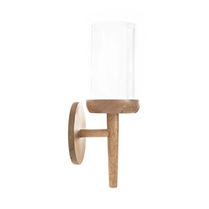 Porte-bougie mural en bois élégant à bras unique, support de bougie rustique suspendu pour la décoration murale de la maison, salle à manger, à prix abordable - Product Image 5