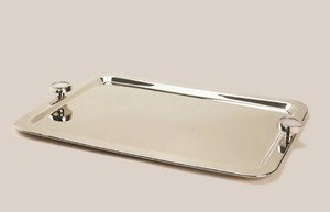 Bandeja de servir plateada vintage, bandeja ovalada decorativa de metal, bandeja de servir estilo antiguo, bandeja de servir elegante con bordes festoneados - Product Image 6