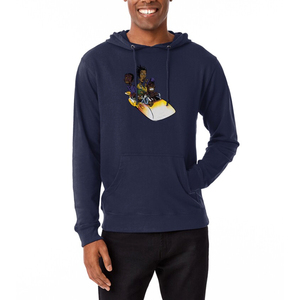 Sweat à capuche décontracté surdimensionné en tissu français avec fermeture éclair et logo imprimé pour femmes et hommes, style streetwear hip-hop respirant pour l'été - Product Image 5